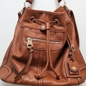 SCARLETON | BROWN VEGAN LEATHER PURSE